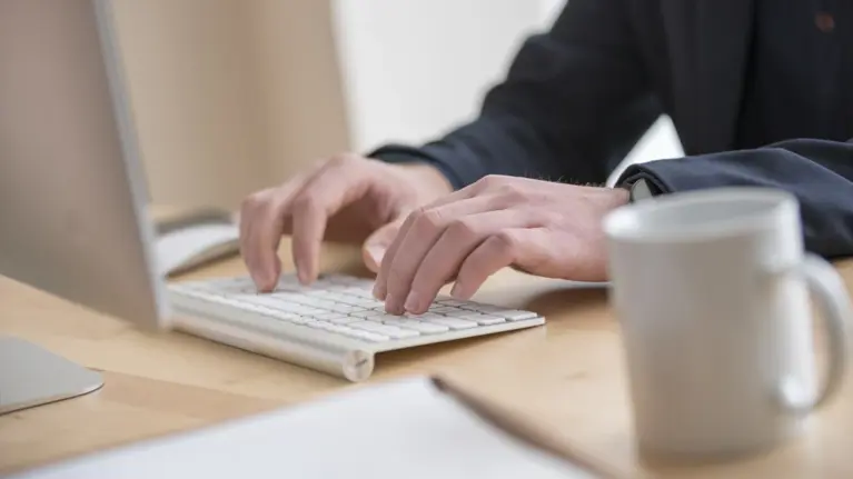 image of hands at a keyboard