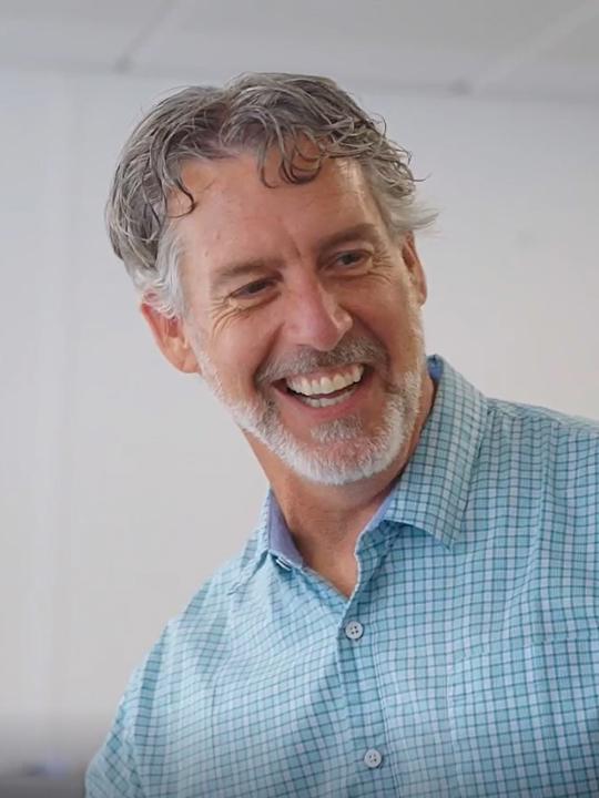 Michael M smiling