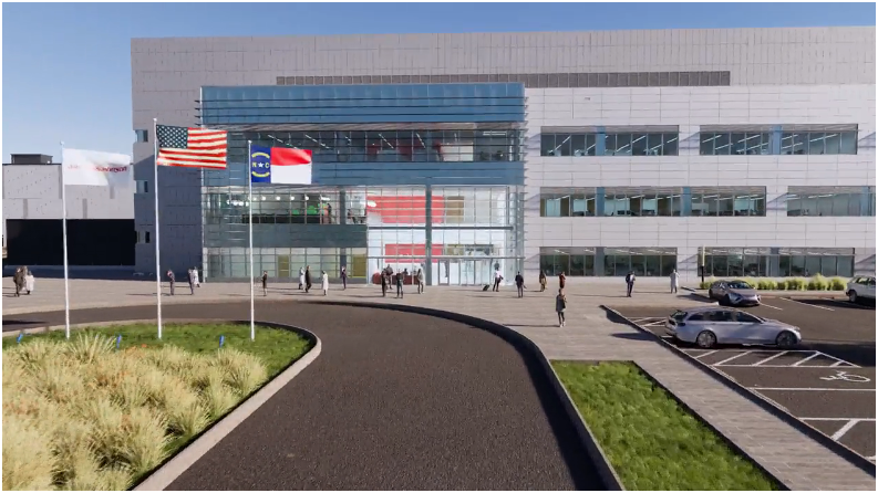 Rendering of J&J facility in Wilson, North Carolina
