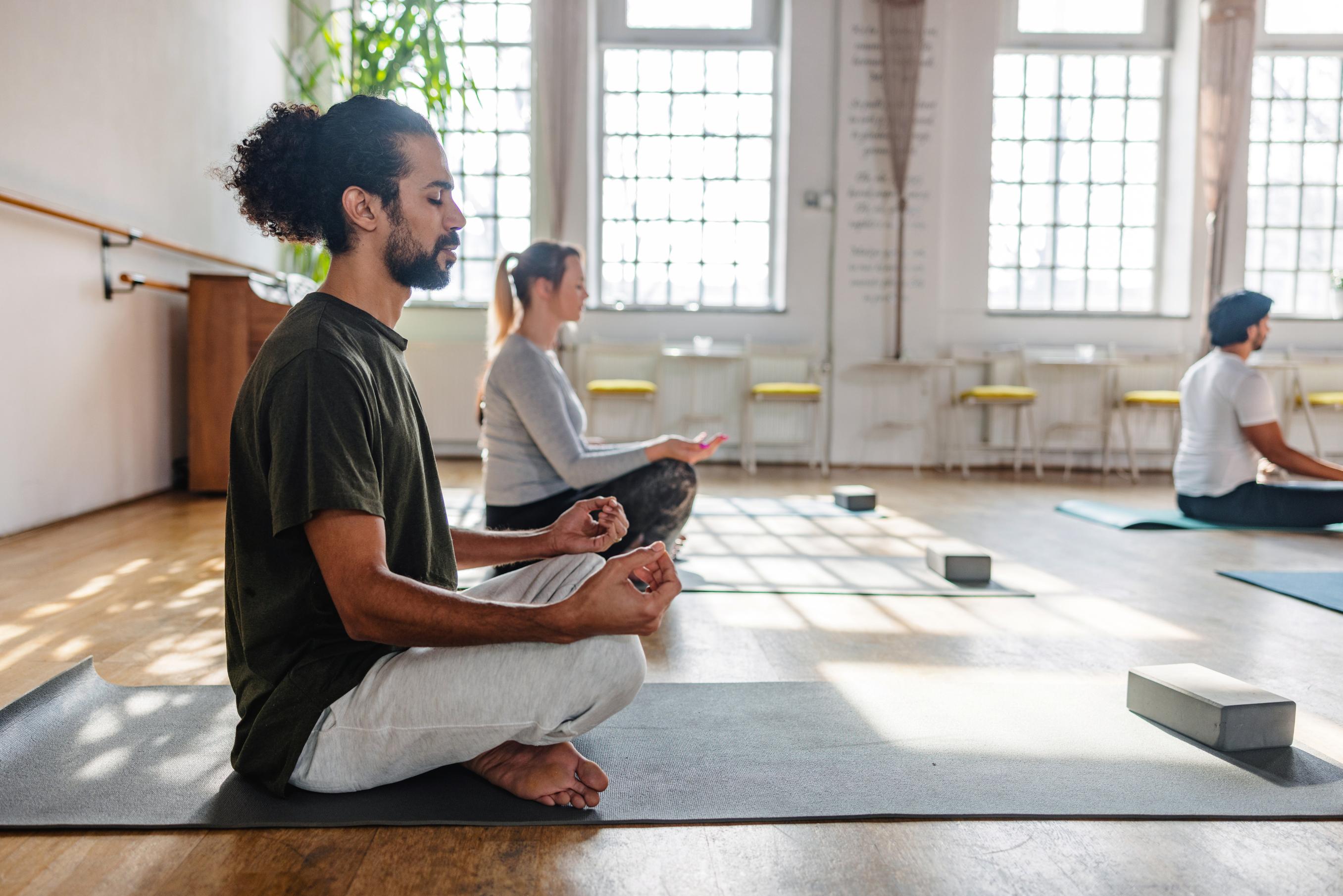 JJ Photo Diverse Yoga Class Participants Meditating Gettyimages 1483989720