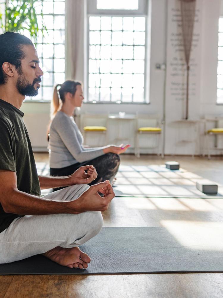 JJ Photo Diverse Yoga Class Participants Meditating Gettyimages 1483989720