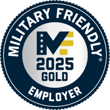 “Military Friendly® Gold Employer 2025"