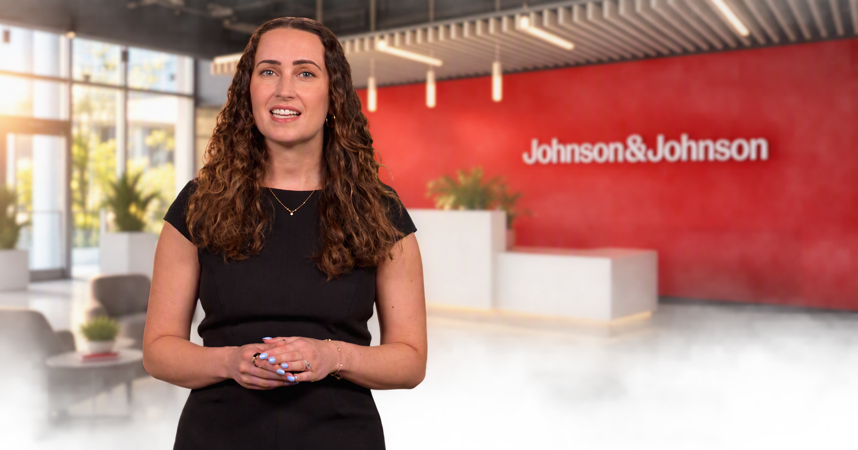 Professional photo of a young professional at Johnson & Johnson
