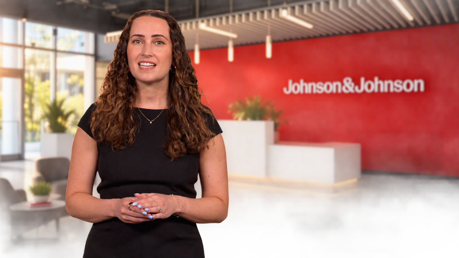Professional photo of a young professional at Johnson & Johnson