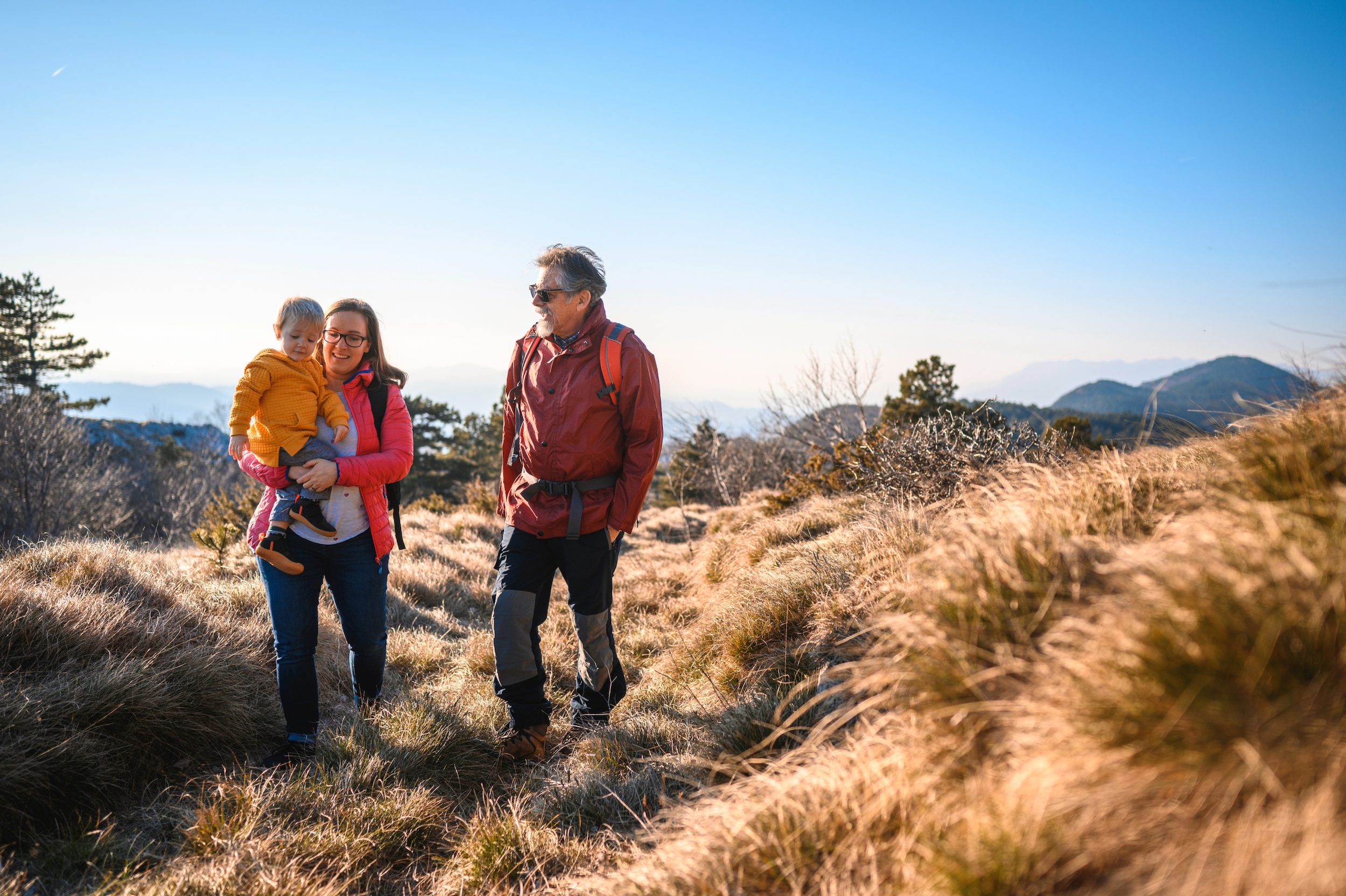 Family On A Hike Johnson And Johnson Benefits