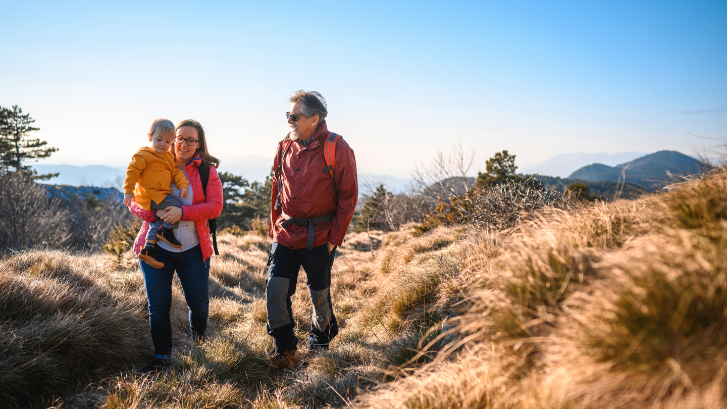 Family On A Hike Johnson And Johnson Benefits